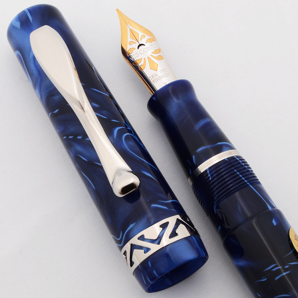 Visconti Kaleido Voyager Fountain Pen (1999) - Midnight Blue with
